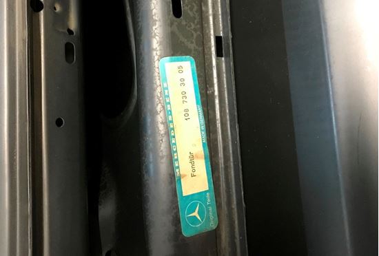 Picture of door,right rear,280SEL,1087303005 SOLD